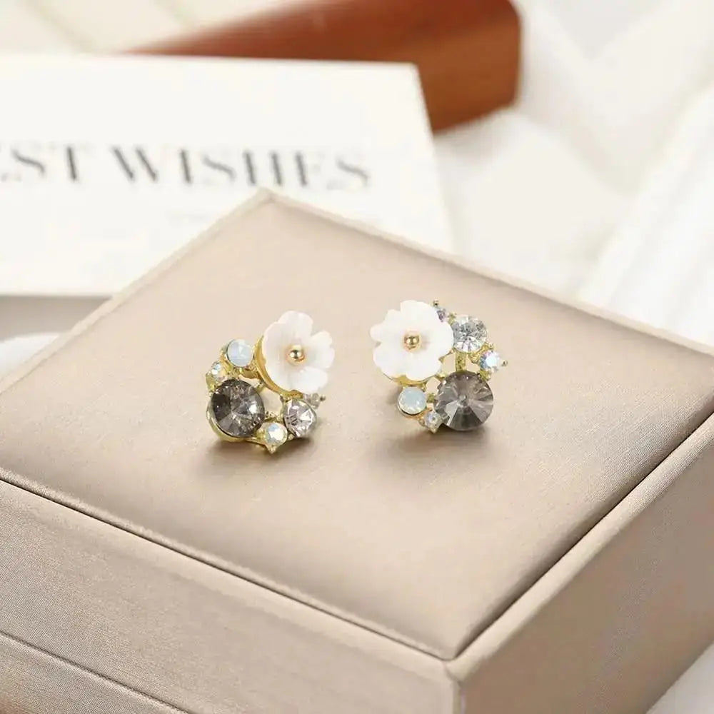 925 Silver Needle Korean Fashion Imitation Pear Earrings