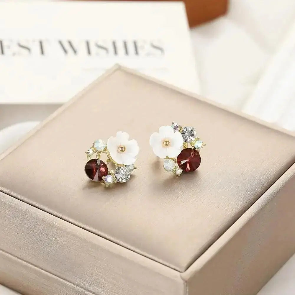 925 Silver Needle Korean Fashion Imitation Pear Earrings