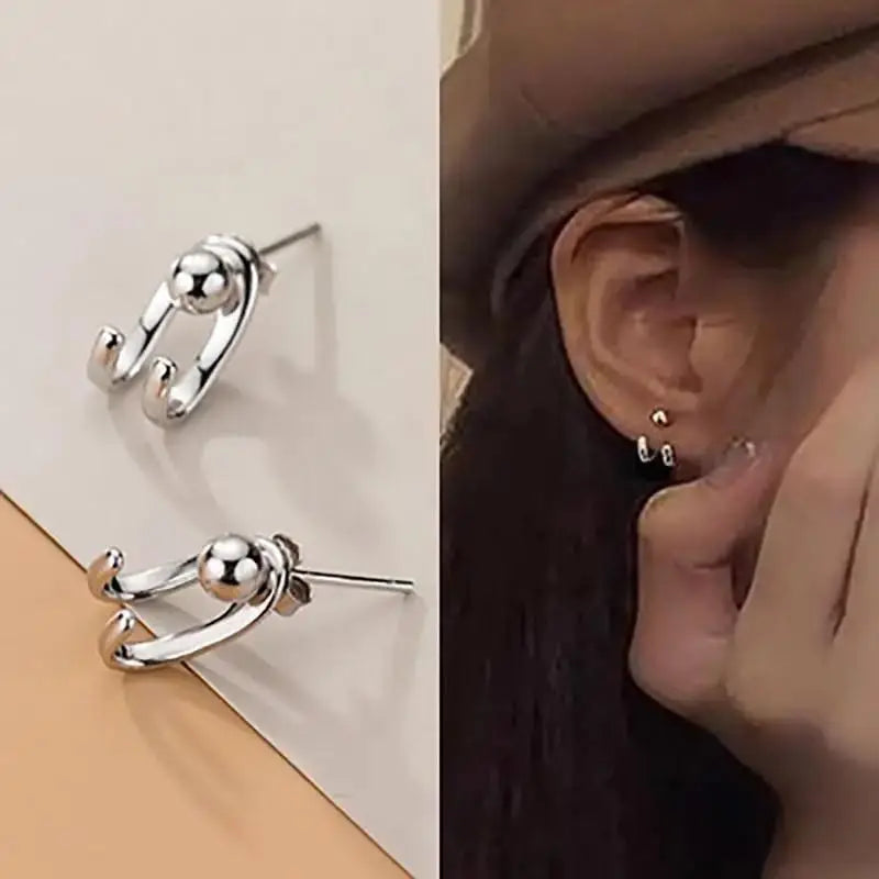 925 Silver Needle Korean Fashion Imitation Pear Earrings