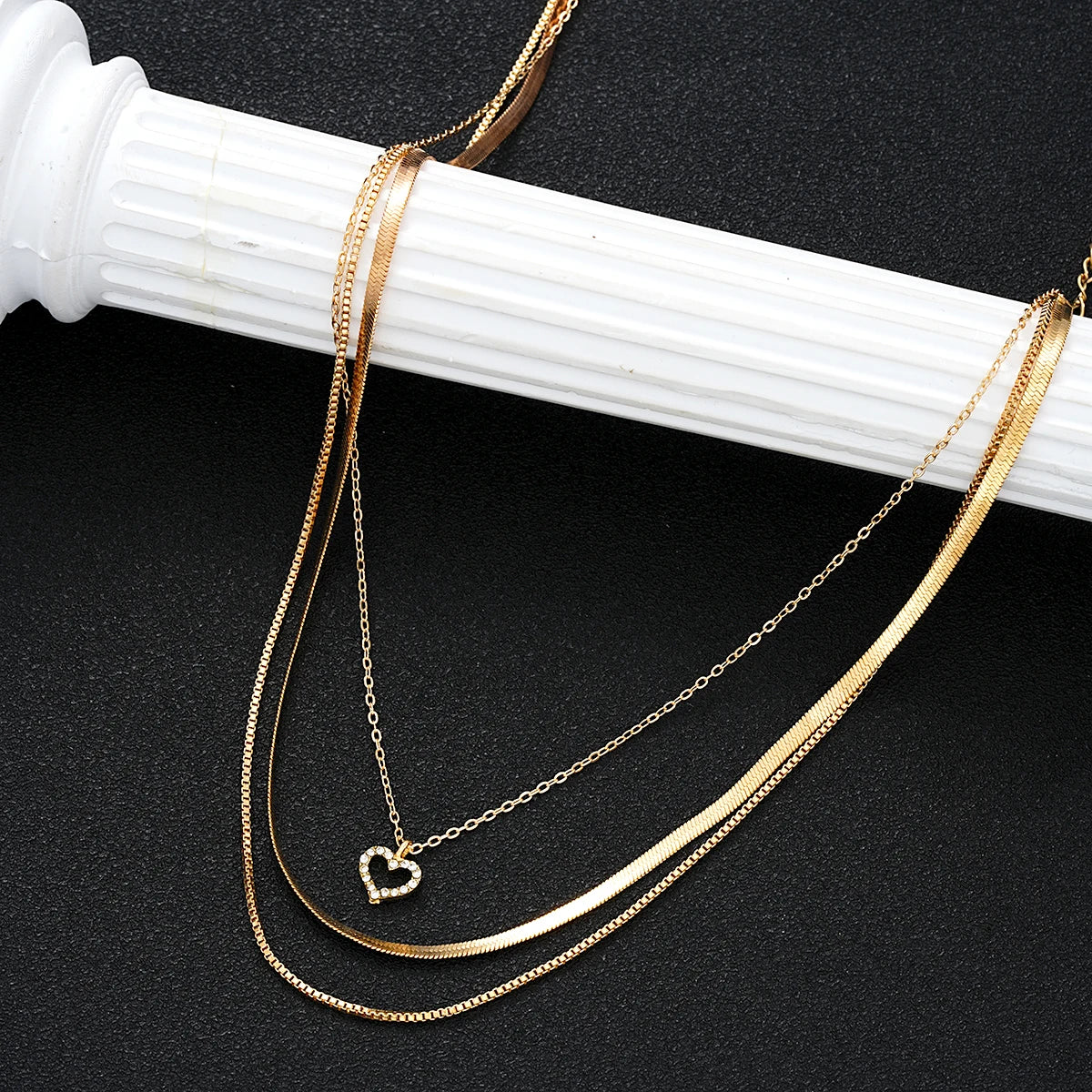 9 Pcs Simple Choker Necklaces