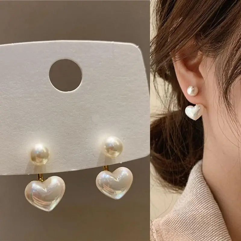 925 Silver Needle Korean Fashion Imitation Pear Earrings