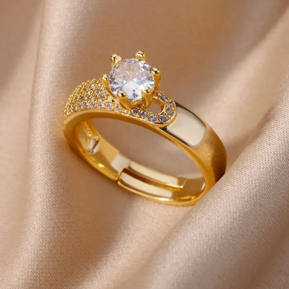 Gold Color Stainless Steel Ring