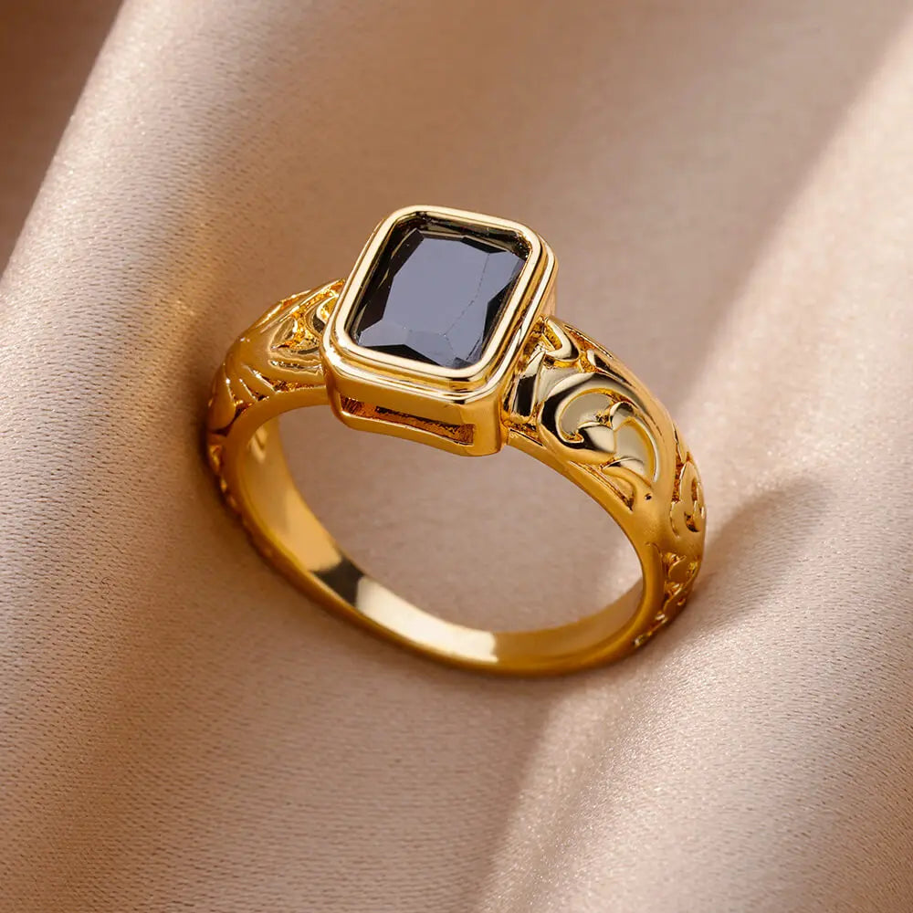 Gold Color Stainless Steel Ring