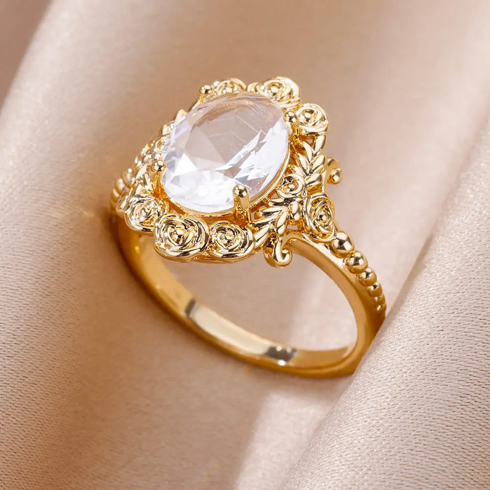 Gold Color Stainless Steel Ring