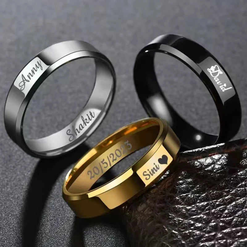 Customized Rings Engraved With Your Name