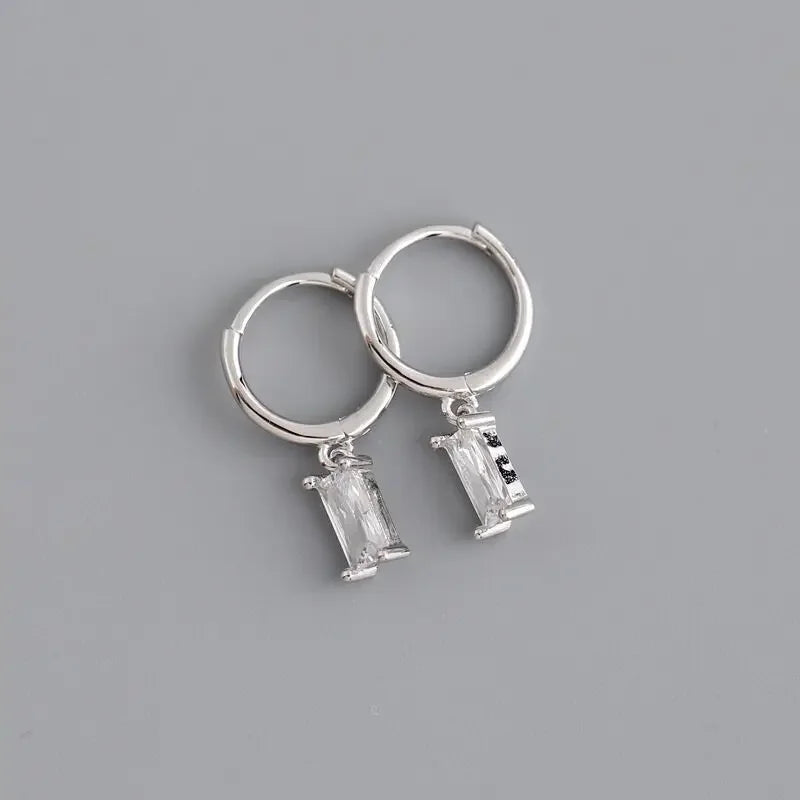 2PC Stainless Steel Little Huggies Hoop Earrings