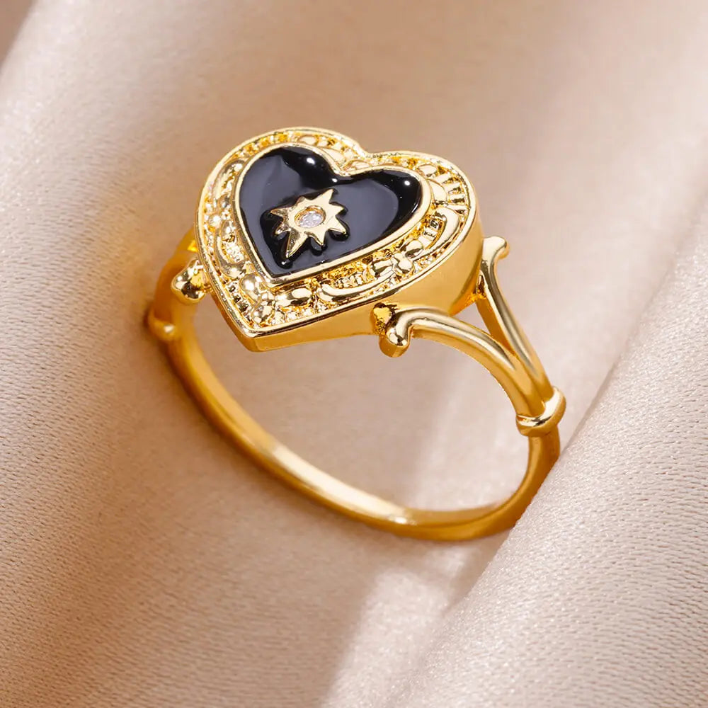 Gold Color Stainless Steel Ring