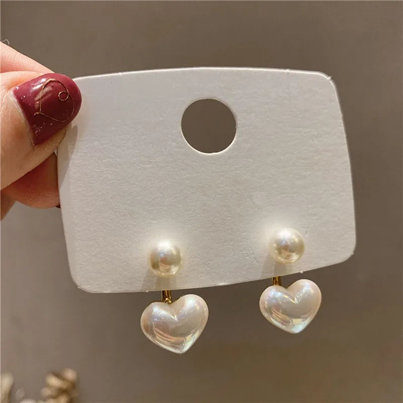 925 Silver Needle Korean Fashion Imitation Pear Earrings