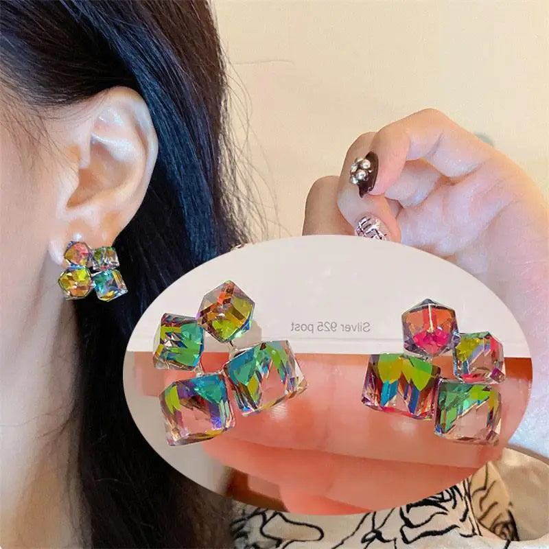 925 Silver Needle Korean Fashion Imitation Pear Earrings