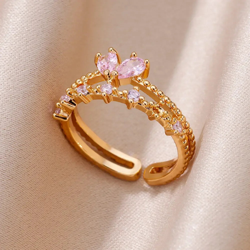 Gold Color Stainless Steel Ring