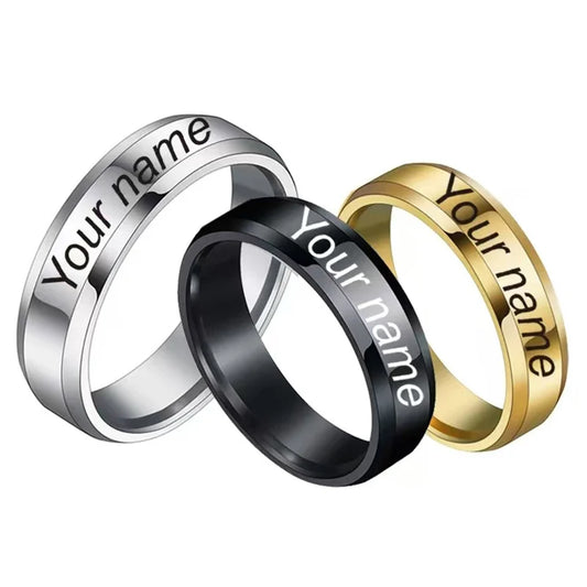 Customized Rings Engraved With Your Name