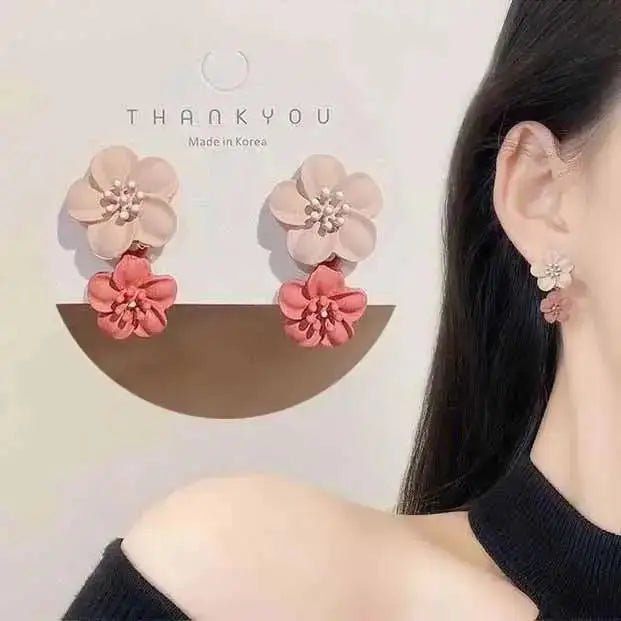 925 Silver Needle Korean Fashion Imitation Pear Earrings