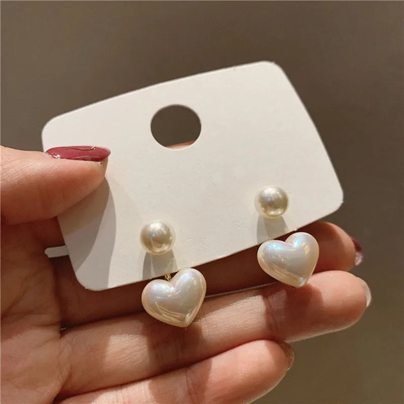 925 Silver Needle Korean Fashion Imitation Pear Earrings