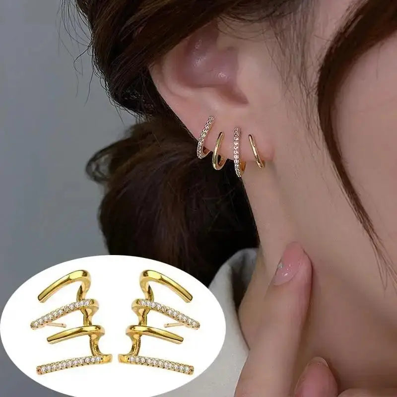 925 Silver Needle Korean Fashion Imitation Pear Earrings